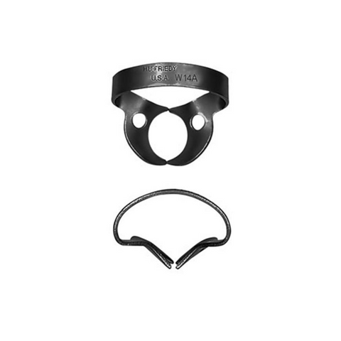 Rubber Dam Clamp Satin Finish W14A, RDCMW14A, Rubber Dam Materials, Rubber Dam Clamps