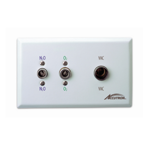Recessed Q/C Triple Outlet (N2O-O2-Vac), 34004