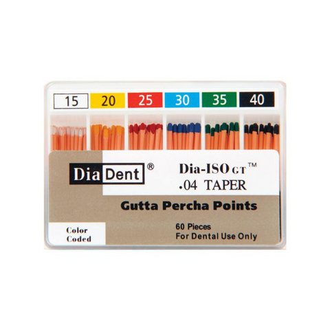 Gutta Percha, Spillproof, Non-Makred, DIA-ISOGT .04 #15, 60/Pk, 114-603