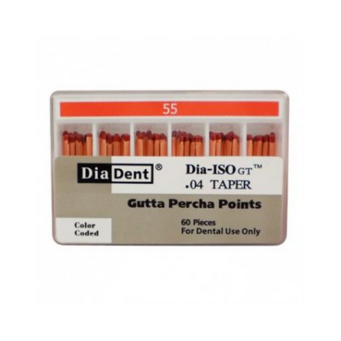 Gutta Percha, Spillproof, Non-Makred, DIA-ISOGT .04 #55, 60/Pk, 114-611