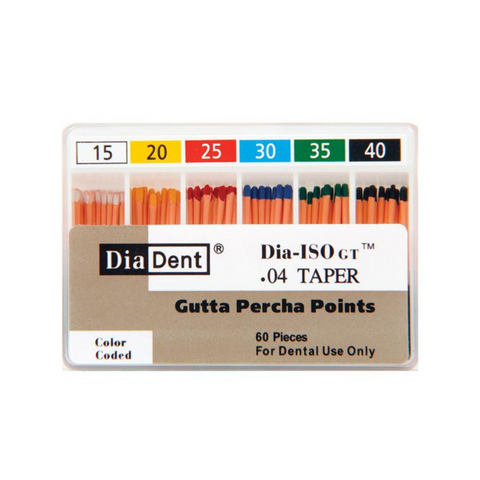 Gutta Percha, Spillproof, Non-Makred, DIA-ISOGT .04 #60, 60/Pk, 114-612