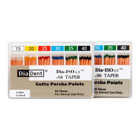 Gutta Percha, Spillproof, Non-Makred, DIA-ISOGT .04 #15/40, 60/Pk, 114-691