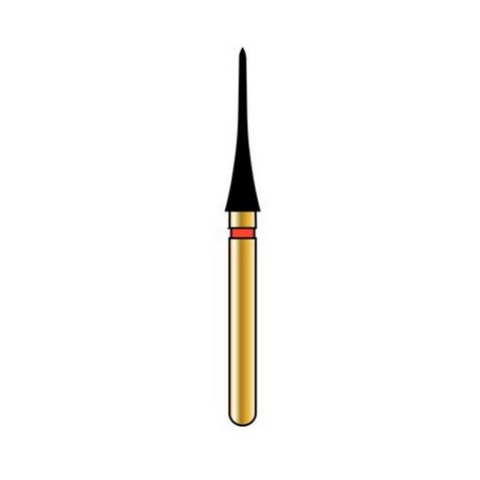 Alpen Multilayer Diamond Burs, FG, Interproximal Cone, # 392, 2.1 mm, Fine, Red, 5/Pk, 60031837