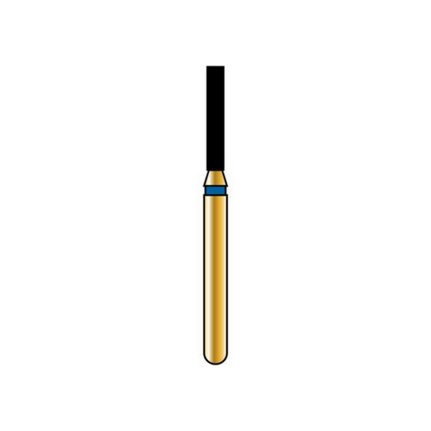 Alpen Multilayer Diamond Burs, FG, Flat End Cylinder, # 837, 1.2 mm, Coarse, Blue, 5/Pk, 60032049