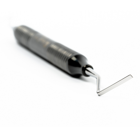 Retrax R-11 Flat Edge Serrated Black Handle, 26-111