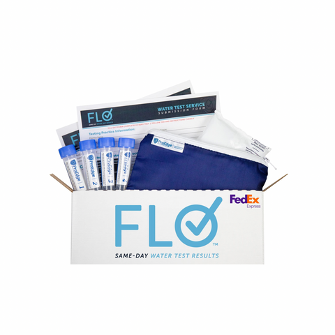 Flo Water Testing Service Kit w/Same Day Results 8-Vial