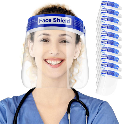 Face Shields 10/Pk, FS, Infection Control, Apparel-Face Shields, Glasses, Goggles