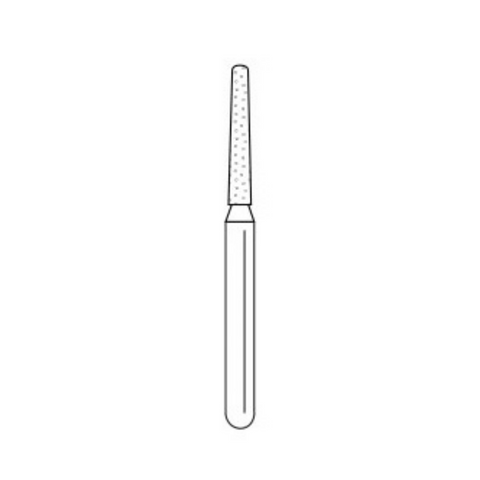 Solo Diamond Single-Use Burs, FG, Modified KR Taper, # 0812.8, 1.2 mm, Coarse, Green, 25/Pk, 847KR012C