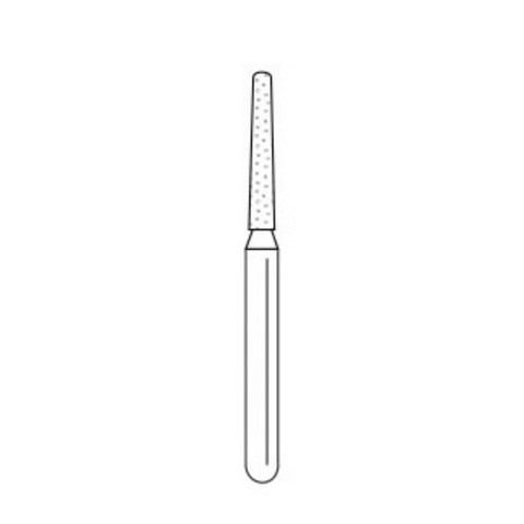 Solo Diamond Single-Use Burs, FG, Modified KR Taper, # 0812.8, 1.2 mm, Fine, Red, 25/Pk, 847KR012F