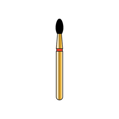 Alpen Multilayer Diamond Burs, FG, Football, # 379, 1.8 mm, Extra Fine, Yellow, 5/Pk, 60031787