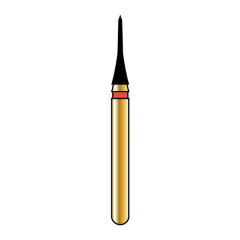 Alpen Multilayer Diamond Burs, FG, Interproximal Cone, # 392, 1.6 mm, Extra Fine, Yellow, 5/Pk, 60031819
