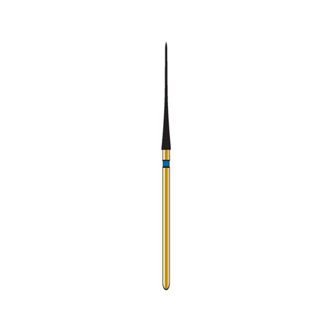 Alpen Multilayer Diamond Burs, FG, Interproximal Cone, # 392, 1.8 mm, Extra Fine, Yellow, 5/Pk, 60031831