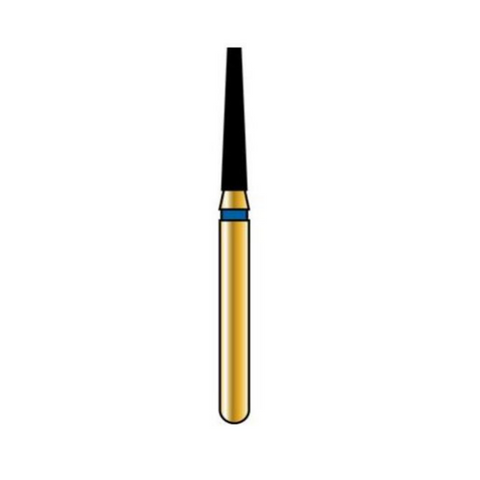 Alpen Multilayer Diamond Burs, FG, Flat End Taper, # 847, 1.4 mm, Super Coarse, Black, 5/Pk, R847SC014FG
