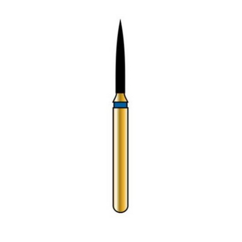 Alpen Multilayer Diamond Burs, FG, Flame, # 862, 1.0 mm, Ultra Fine, White, 5/Pk, R862UF010FG