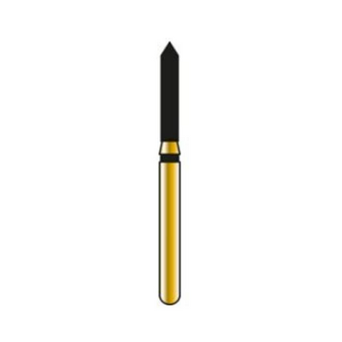 Alpen Multilayer Diamond Burs, FG, Beveled Cylinder, # 885, 1.4 mm, Super Coarse, Black, 5/Pk, 60032639