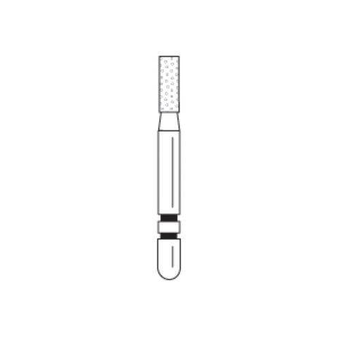 Two Striper Diamond Burs, FG, Flat-End Cylinder, 520.4, 1.4 mm, Coarse, Green, 5/Pk, 2015281