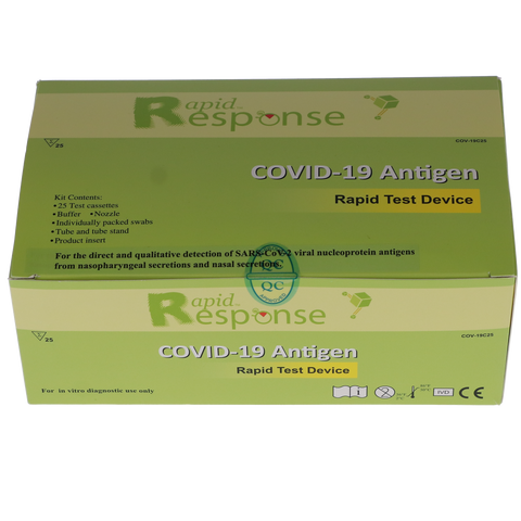 Covid-19 Antigen Rapid Test Kit, 25/Box, COV19C25 (Expires December 2023)