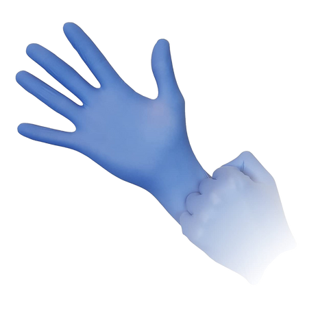 Safebasics Nitrile True Fit Thin Blue PF, 1185-D, Infection Control, Gloves-Nitrile