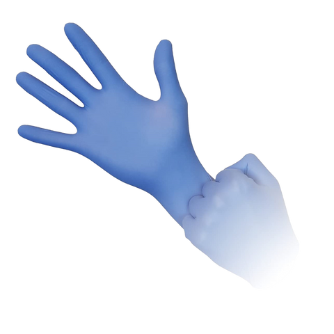 Safebasics Nitrile True Fit Thin Blue PF, 1185-C, Infection Control, Gloves-Nitrile