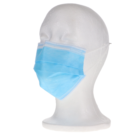 SafeMask Classics Earloop Masks, Level 3, Blue, 50/Bx, 205315