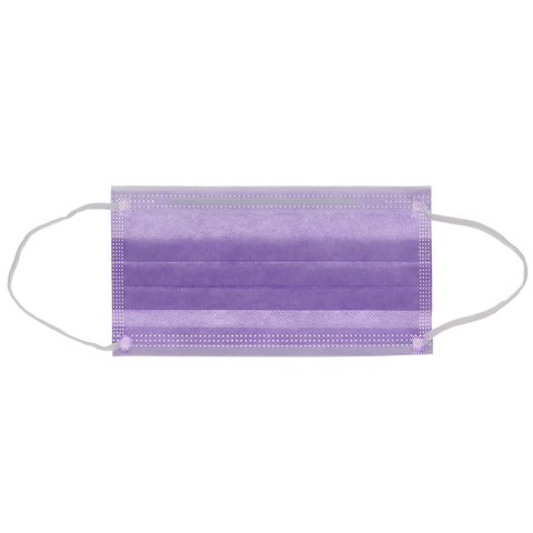 SafeMask Classics Earloop Masks, Level 3, Lavender, 50/Bx, 205317