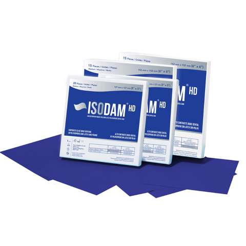 Isodam HD Non-Latex Dental Dam 5" x 5" Heavy 20/Bx, ISOHDB02300520