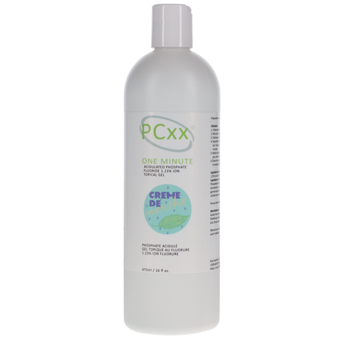 PCxx Fluoride Gel 60 Sec. 16oz 1.23% APF Creme de Menthe Bottle, FL-500-MT, Preventives, Fluoride Gel