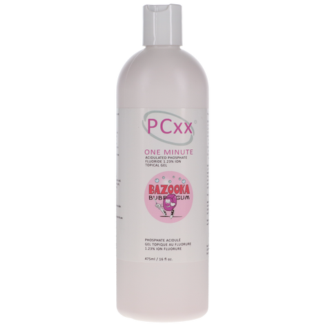 PCxx Fluoride Gel 60 Sec. 16oz 1.23% APF Bazooka Bubblegum Bottle, FL-500-BG, Preventives, Fluoride Gel