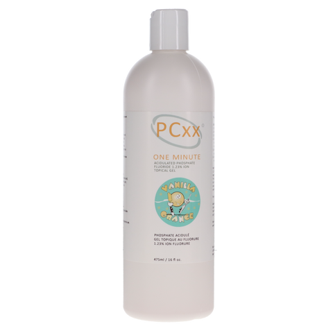 PCxx Fluoride Gel 60 Sec. 16oz 1.23% APF Vanilla Orange Bottle, FL-500-VO, Preventives, Fluoride Gel