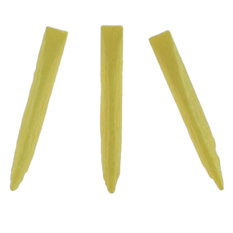 Contoured Wood Wedges Refill, 15 mm, Yellow, 400/Pack, 95415