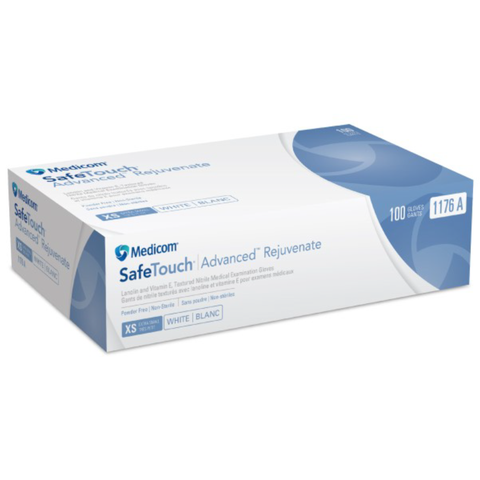 Safetouch Rejuvenate Nitrile Plus PF, X-Small, 100/Pack, 1176-A