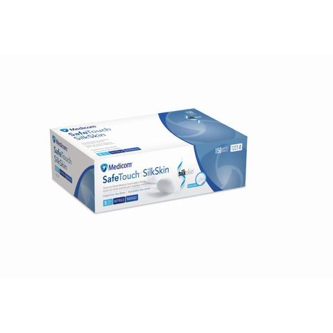 Safetouch Silkskin Nitrile PF,  Small 100/Pack, 1227-B