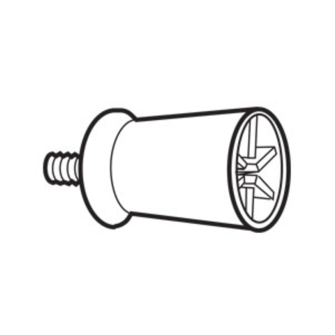 Prophy Cups, Non-Latex, Screw, Six Web, Aqua Unscented, 1000/Pk, 103-S-1000