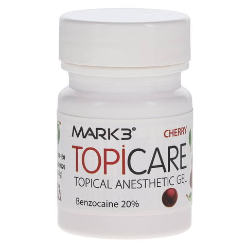 Topicare Topical Anesthetic Gel, 20% Benzocaine, 1oz jar, Cherry, 1581