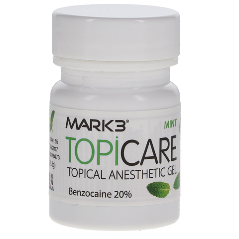 Topicare Topical Anesthetic Gel, 20% Benzocaine, 1oz jar, Mint, 1584