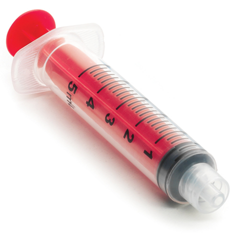 CanalPro Color Syringes, 5ml, Red, 50/Pk