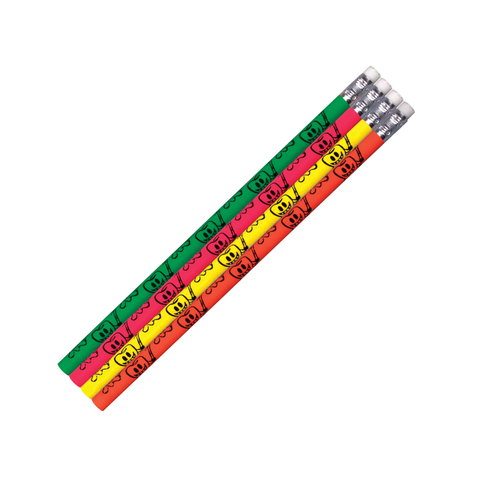 Pencil Neon Tooth Design 48/Pk, SS05