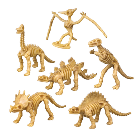 Toy Skeleton Dino Figurine 36/Pk, JV414