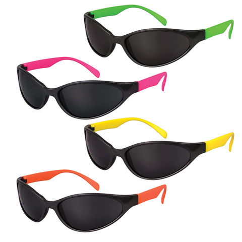 Toy Sunglasses Neon Sport 12/Pk, S7744