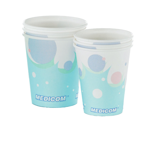 SafeBasics, Polycoated, Paper Cups, 4 oz, Bubbles, 1000/Pk