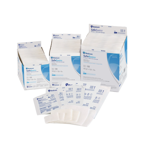 SafeBasics All Gauze Sponges, 4000/Pk