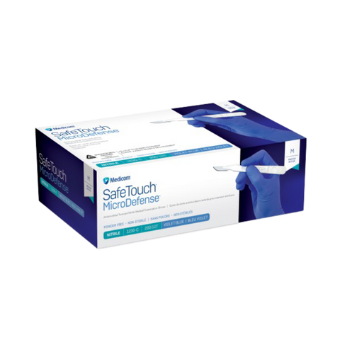 SafeTouch MicroDefense Nitrile PF, Large, 200/Pk