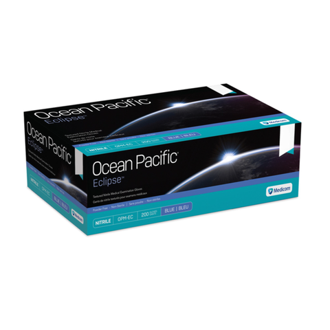 Ocean Pacific Eclipse Midnight Blue Nitrile Powder-Free, Large, 200/Pk