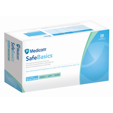 SafeBasics Pouches 7.5 x 13 200/Pk, 99030, Infection Control, Sterilization-Pouches