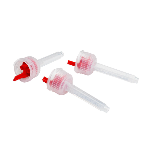 HP Mixing Tips, 6.5 mm, Red, Low Viscosity, Wash Material, 40/Pk