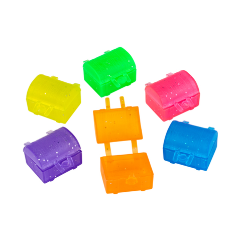 Tooth Saver Chest Assorted Glitter 144/Pk, S6398, Toys, Misc Toys