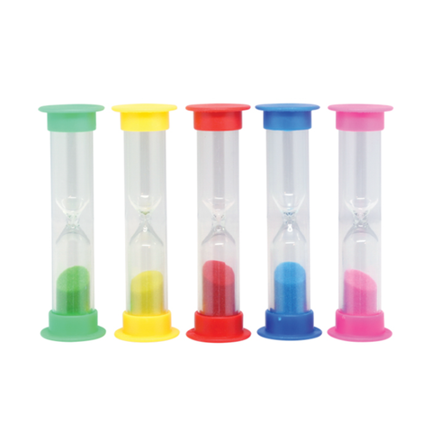 Timer, 2 Minutes, Neon Assorted Colours, 50/Pk, S2998