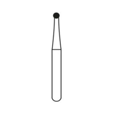 Alpen Carbide Burs, RA, Round , # 4, 10/Pk, R200004