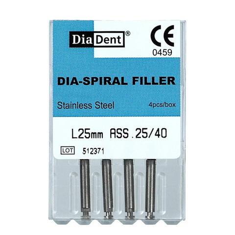 Dia-Spiral Paste Filler 25 mm #25/40, 4/Box, 507-291