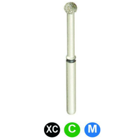 Diamond Burs, FG, Long Round, Coarse, Green, 1.8 mm, 801L-018C, 5/Pk, ALL4C